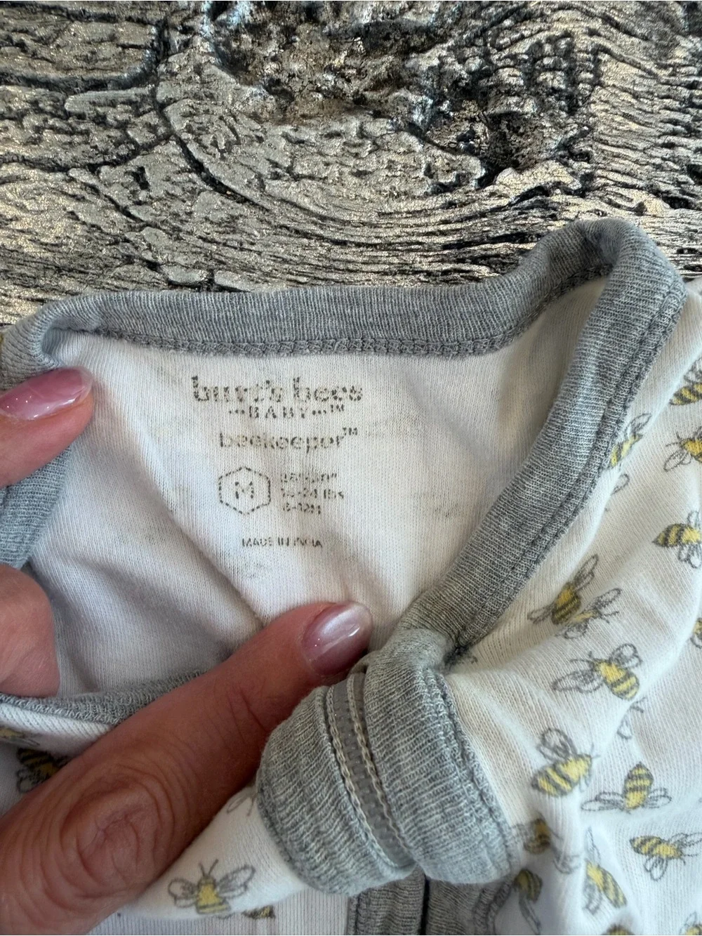 Berts bees, 100% organic cotton wearable blanket in the style beekeeper